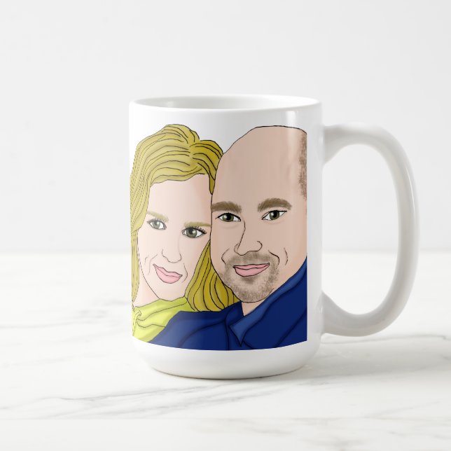 Beställnings- illustrationmugg kaffemugg (Höger)
