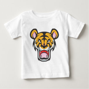 Beställnings- ilsken tigertecknad tee shirt