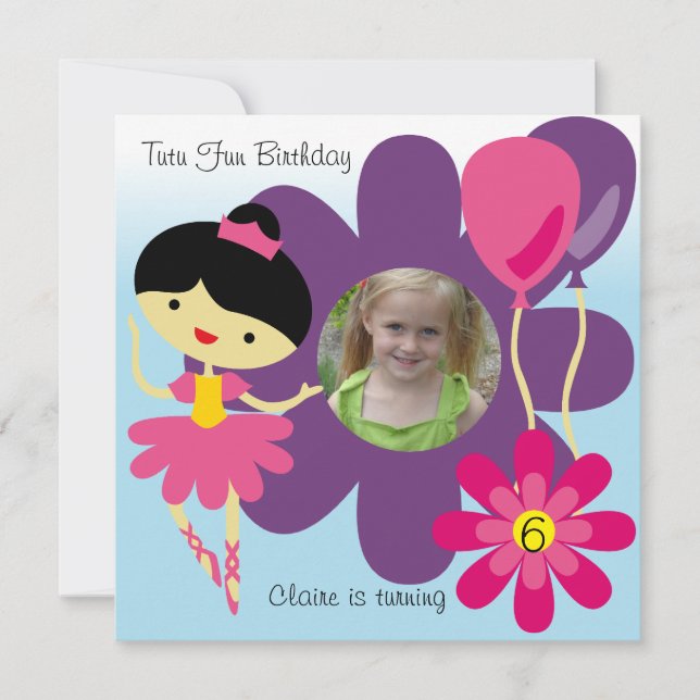 Beställnings- inbjudan för födelsedag för (Framsida)