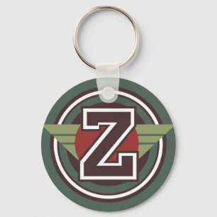 Beställnings- initialt Monogrambrev Z Nyckelring