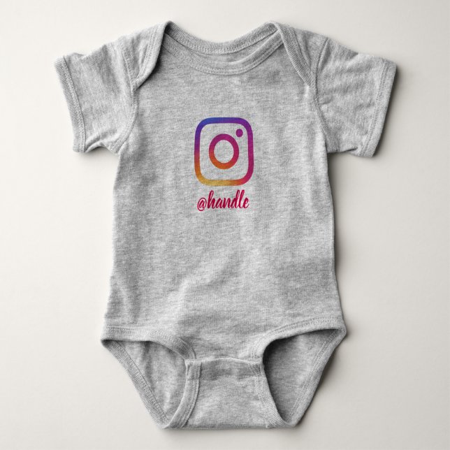 Beställnings- Instagram bebisonsie T Shirt (Framsida)
