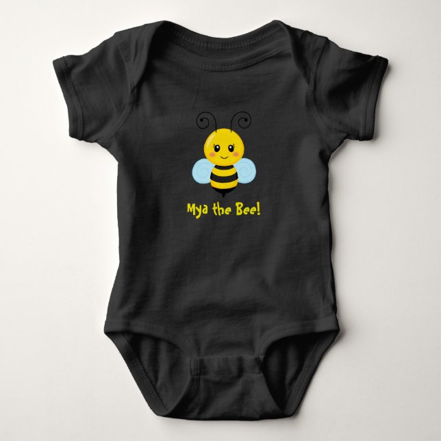 Beställnings- Jersey för bisvartbaby Bodysuit T Shirt (Framsida)