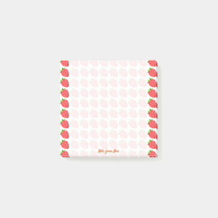 Beställnings- jordgubbar post-it block