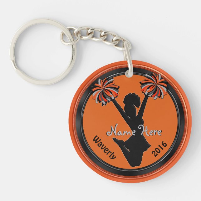 Beställnings- jubel Keychains med text 4 boxas DIN (Framsidan)