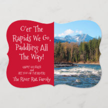 Beställnings- julkort för flodspringerfoto