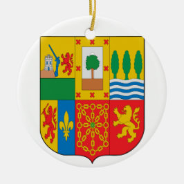 Beställnings- julprydnad för BASQUE* EUSKADI Julgransprydnad Keramik