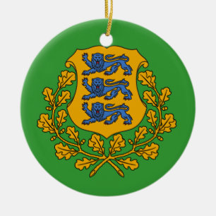 Beställnings- julprydnad för ESTONIA* Julgransprydnad Keramik