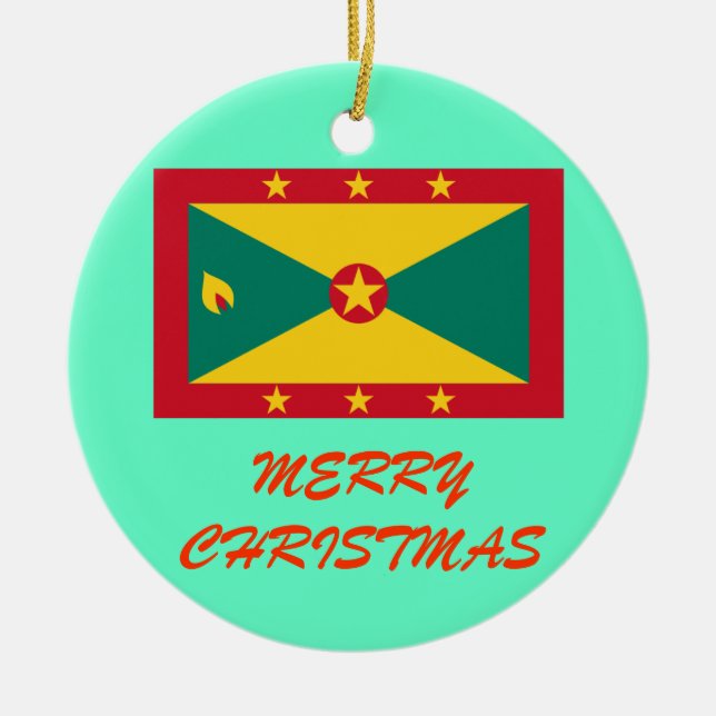 Beställnings- julprydnad för GRENADA* Julgransprydnad Keramik (Framsidan)