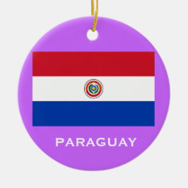 Beställnings- julprydnad för PARAGUAY* Julgransprydnad Keramik