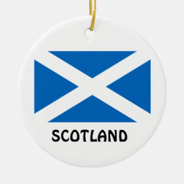 Beställnings- julprydnad för SCOTLAND* Julgransprydnad Keramik