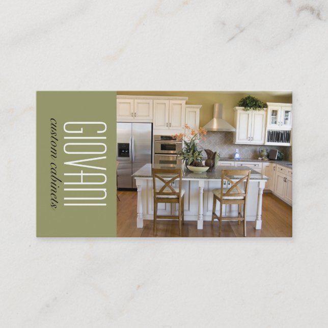 Beställnings- kabinett tillverkarevisitkort visitkort (Framsida)