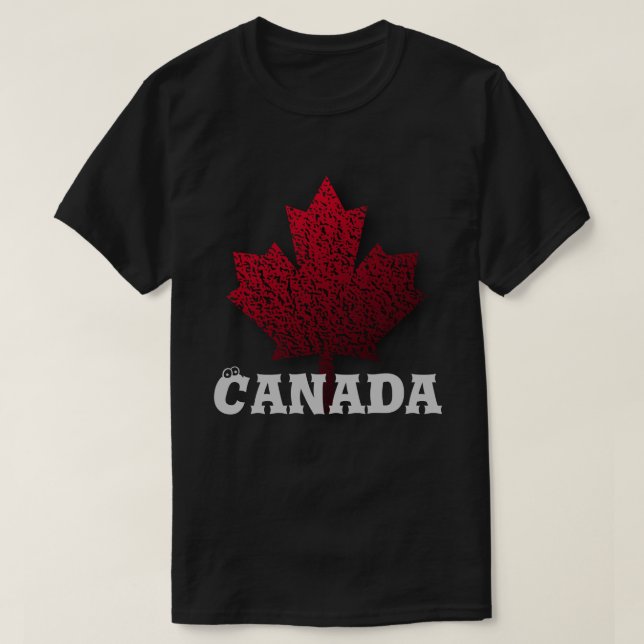 Beställnings- Kanada dagskjorta T Shirt (Design framsida)