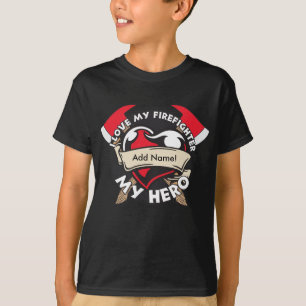 Beställnings- kärlek min brandman t-shirt