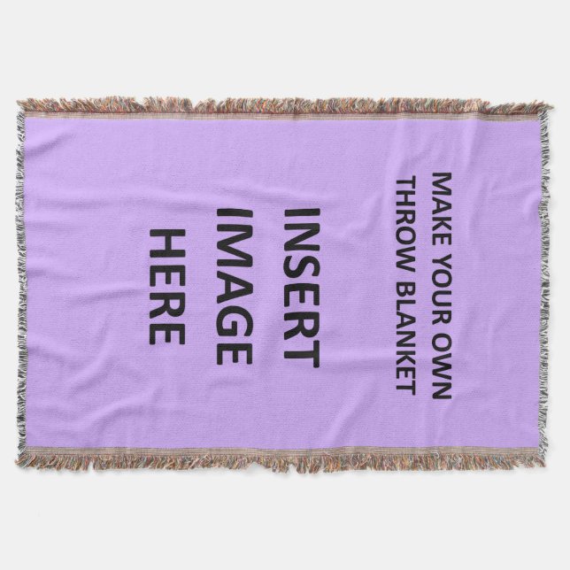 Beställnings- kastfiltmall som gör ditt eget mysfilt (Framsidan)