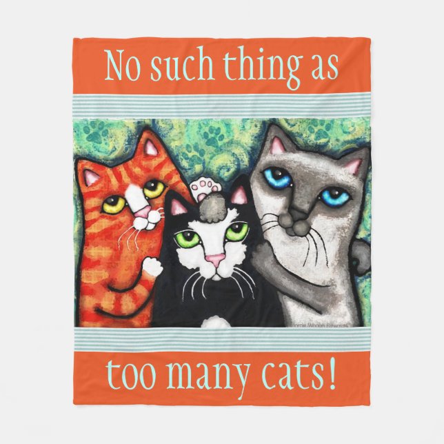 Beställnings- kattälskare filt för ull för konst (Framsidan)