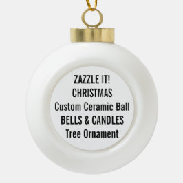 Beställnings- keramisk bolljulgranprydnad julgranskula keramik