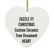 Beställnings- keramisk HJÄRTAjulgranprydnad