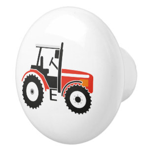 Beställnings- keramisk knopp för röd traktor