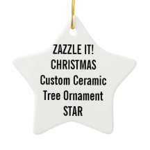 Beställnings- keramisk STJÄRNAjulgranprydnad