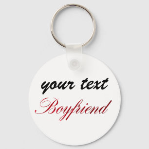 beställnings- keychain - pojkvän nyckelring