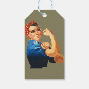 Beställnings- klassiker Rosie riveteren Presentetikett