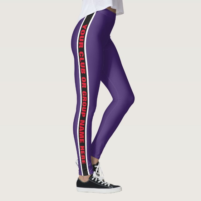 Beställnings- klubbnamndamasker leggings (Höger)