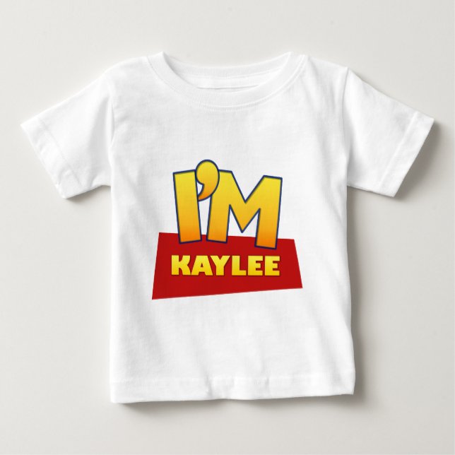 beställnings- komisk logotypskjorta för KAYLEE Tee Shirt (Framsida)