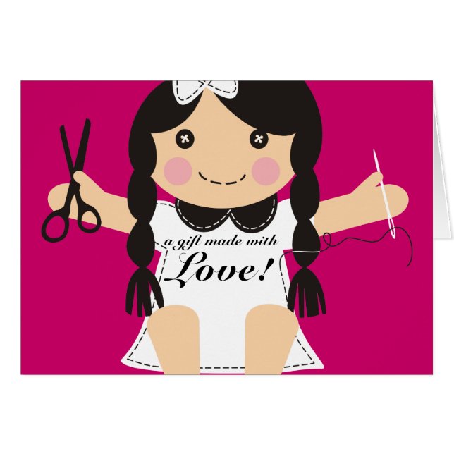 Beställnings- kort för gåva för docka för (Framsidan Horizontal)