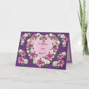 BESTÄLLNINGS- KORT FÖR ROSA HJÄRTA