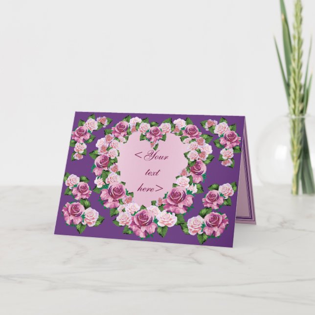 BESTÄLLNINGS- KORT FÖR ROSA HJÄRTA (Framsida)