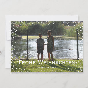 Beställnings- kort Frohe Weihnachten för fulla