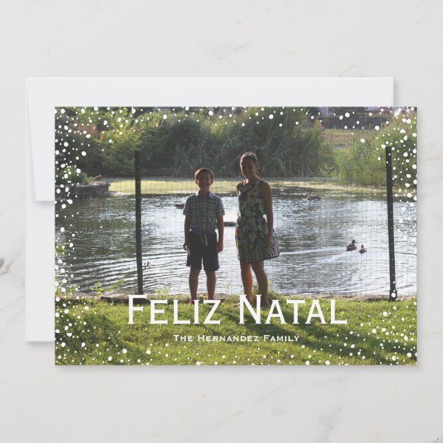 Beställnings- kort Natal Feliz för fulla (Framsida)