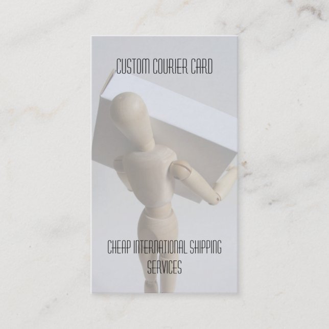 Beställnings- kurirkort visitkort (Framsida)