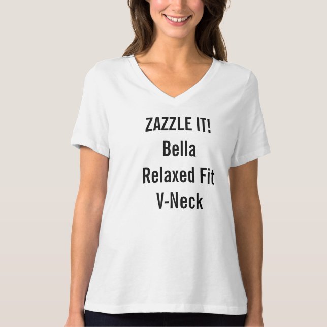 Beställnings- kvinna Bella avkopplad färdig Tee (Framsida)