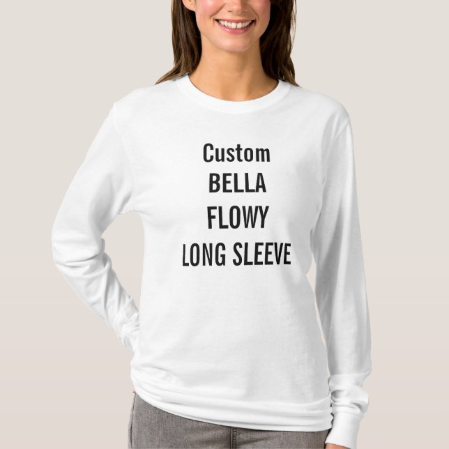 Beställnings- kvinna T-tröja för Bella Flowy Tee Shirt (Framsida)