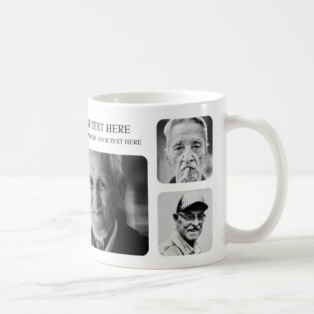 Beställnings- lägg till bild Collagepersonlig Kaffemugg (Höger)