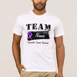 Beställnings- lagnamn - bukspottkörtel- cancer tee shirt