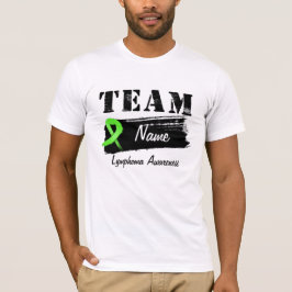 Beställnings- lagnamn - lymfkörtelcancer t-shirt