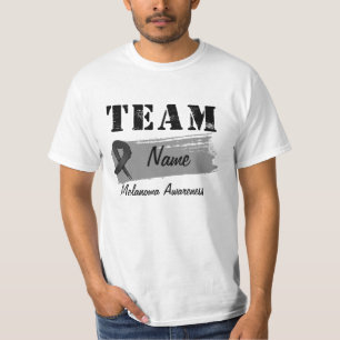 Beställnings- lagnamn - melanom t-shirt
