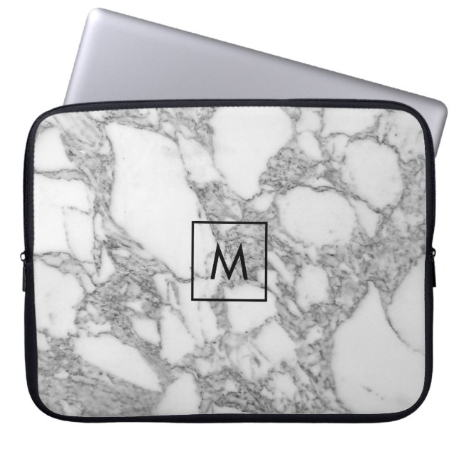 Beställnings- laptop sleeve för monogram för (Framsidan)