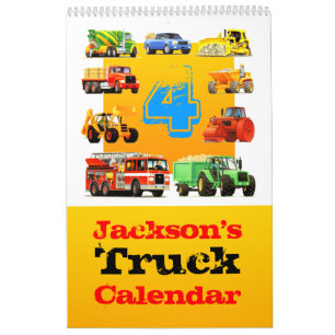 Beställnings- lastbil för pojke4e kalender