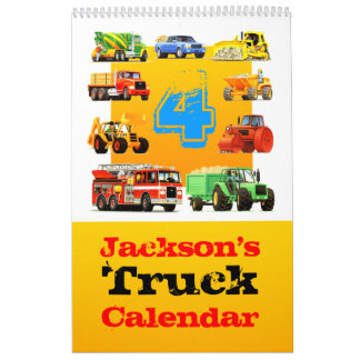 Beställnings- lastbil för pojke4e kalender