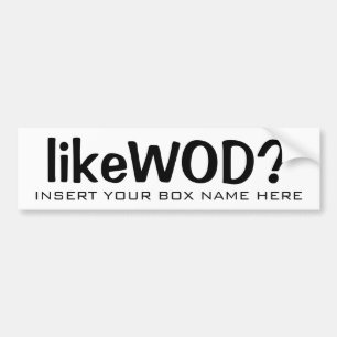 Beställnings- likeWOD? Bildekal