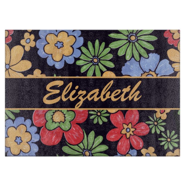 Beställnings- livliga färgrika blommor som ska (Framsidan)