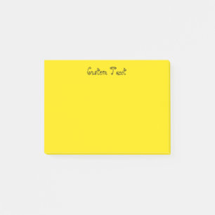 Beställnings- ljus gult post-it block
