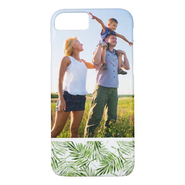 Beställnings- löv för fotogrönthandflatan Case-Mate iPhone skal (Baksida)