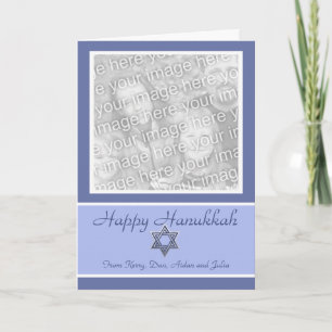 Beställnings- lycklig Hanukkah fotoram för KRW Helgkort