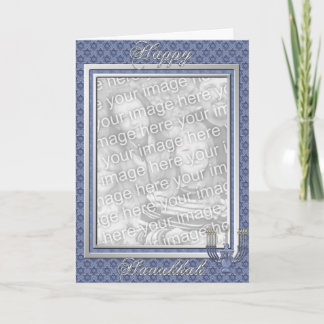 Beställnings- lycklig Hanukkah fotoram för KRW Helgkort