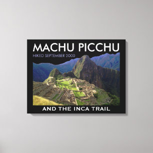 Beställnings- Machu Picchu, jubileums- Incaslinga Canvastryck