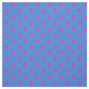 Beställnings- magentafärgad polka dots på tyg